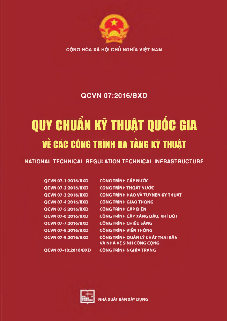 Quy chuẩn kỹ thuật quốc gia về các công trình hạ tầng kỹ thuật