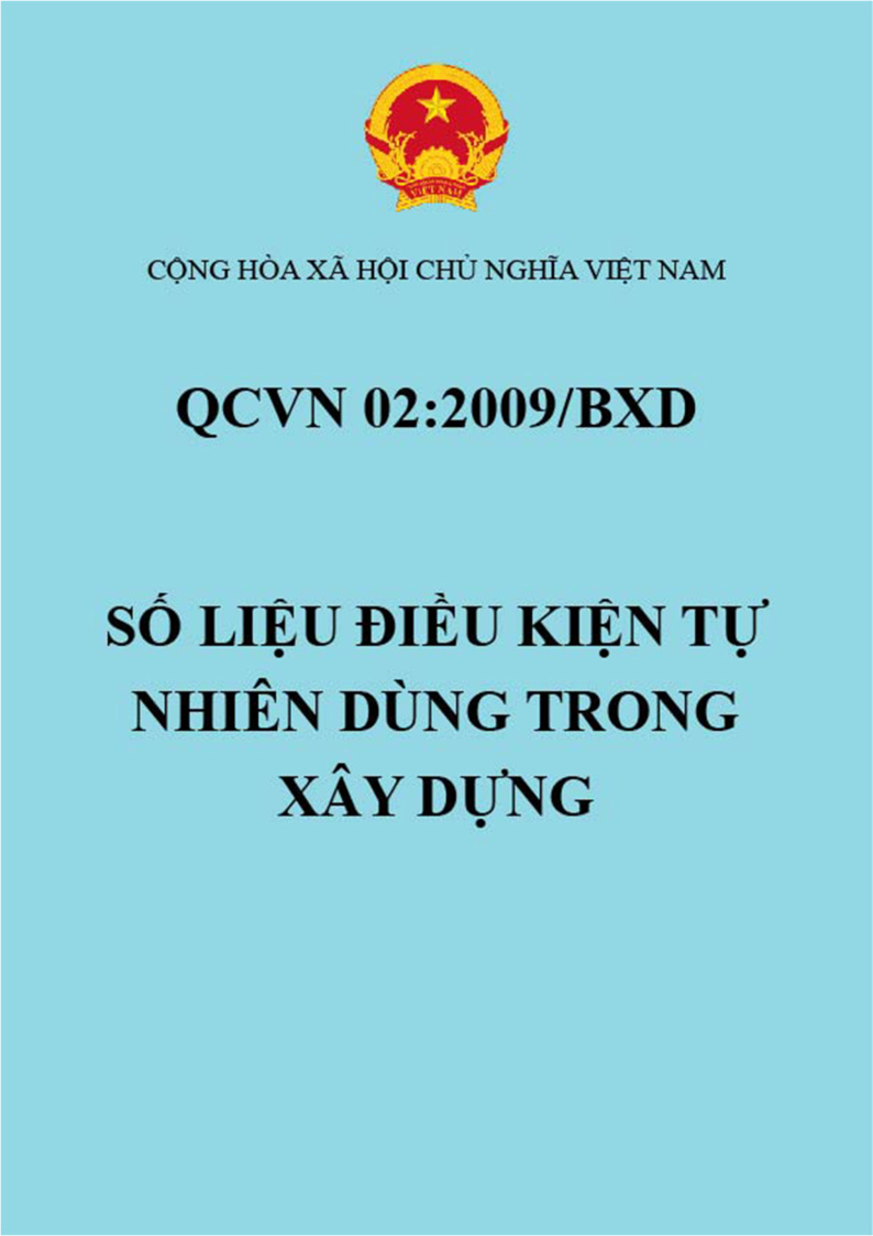 Số liệu điều kiện tự nhiên dùng trong xây dựng