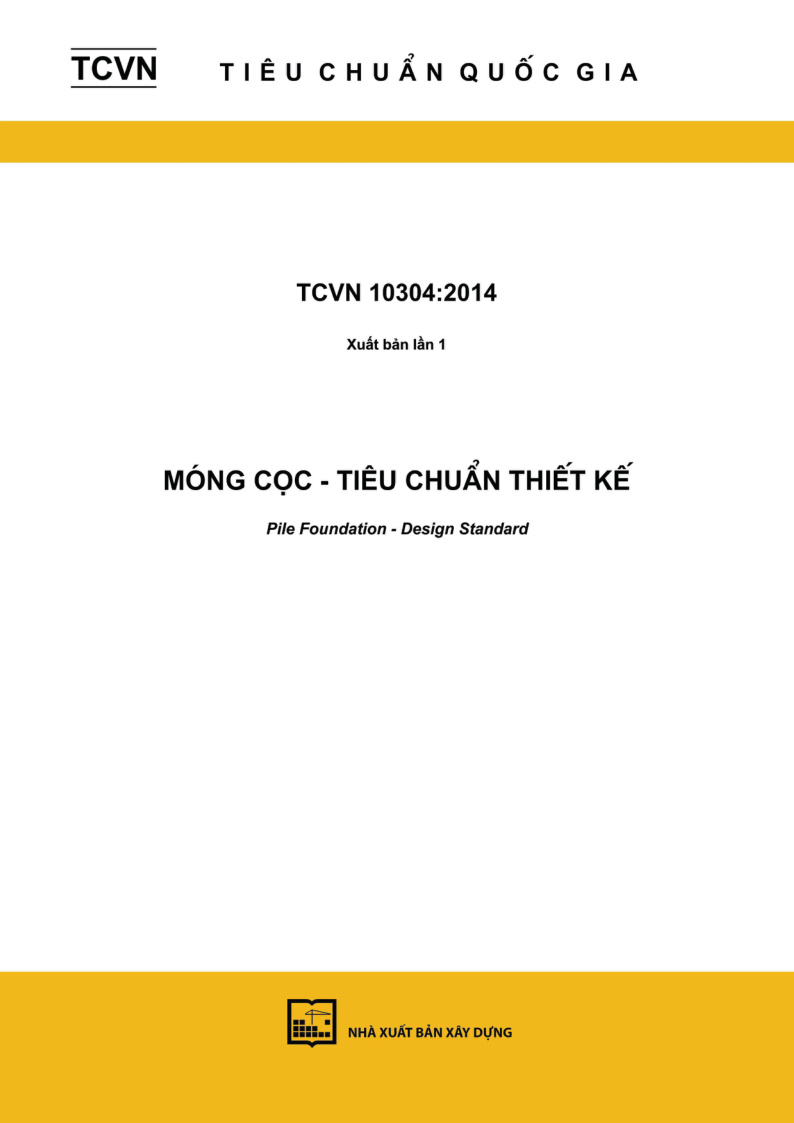 Móng Cọc - Tiêu Chuẩn Thiết Kế