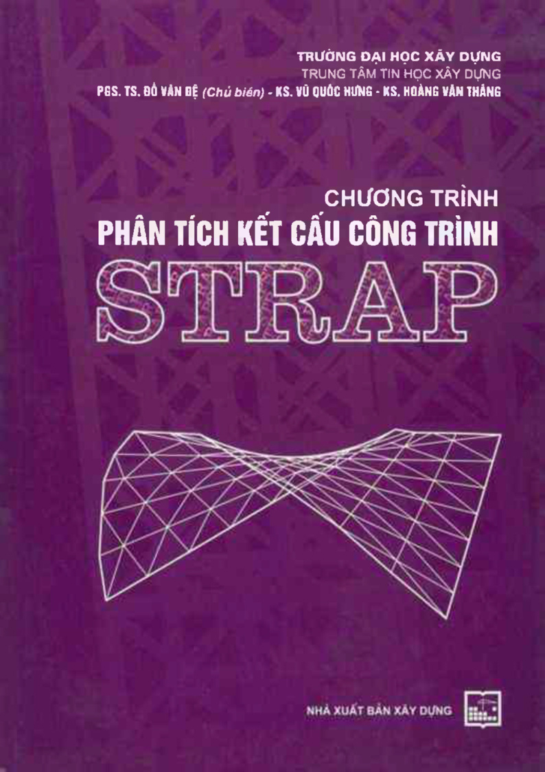 CHƯƠNG TRÌNH PHÂN TÍCH KẾT CẤU CÔNG TRÌNH STRAP