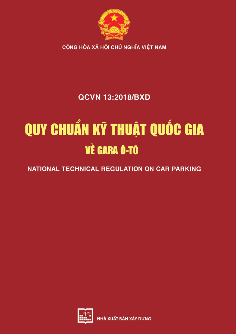 QUY CHUẨN KỸ THUẬT QUỐC GIA VỀ GARA 0-TÓ