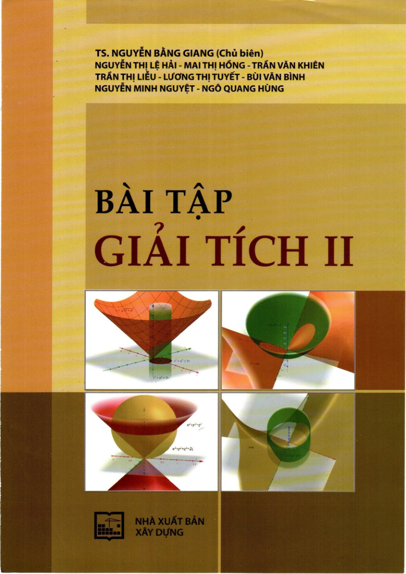 BÀI TẬP GIẢI TÍCH II