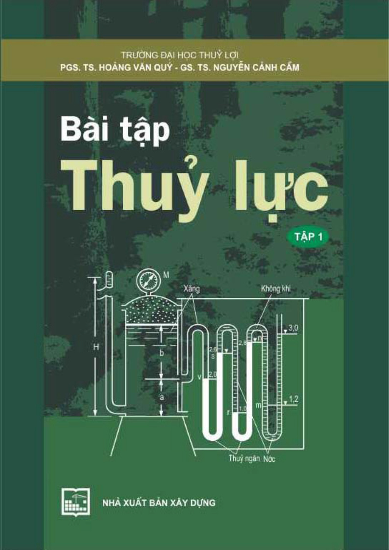 Bài tập Thủy lực TẬP 1