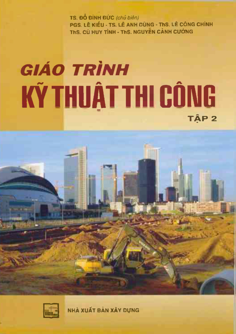 Giáo trình kỹ thuật thi công tập 2