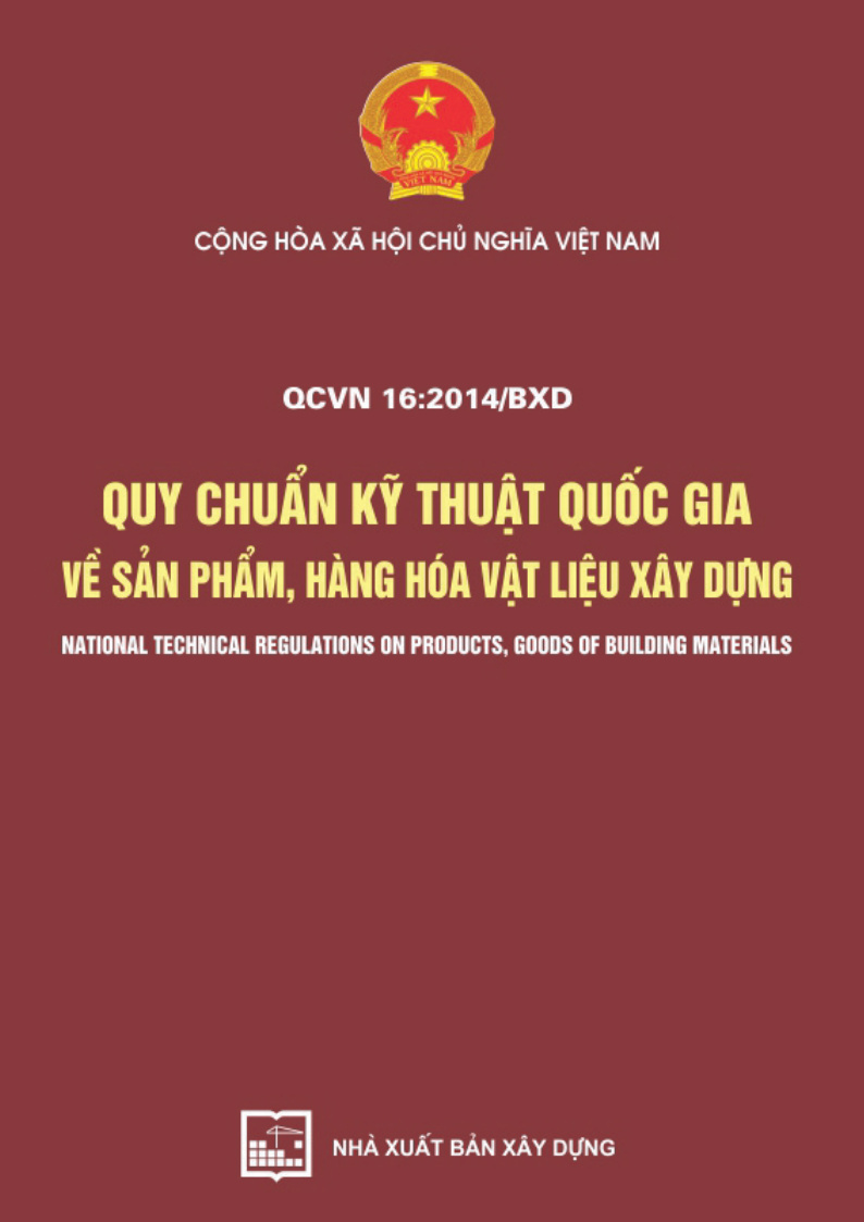 Quy chuẩn kỹ thuật quốc gia về sản phẩm, hàng hóa vật liệu xây dựng