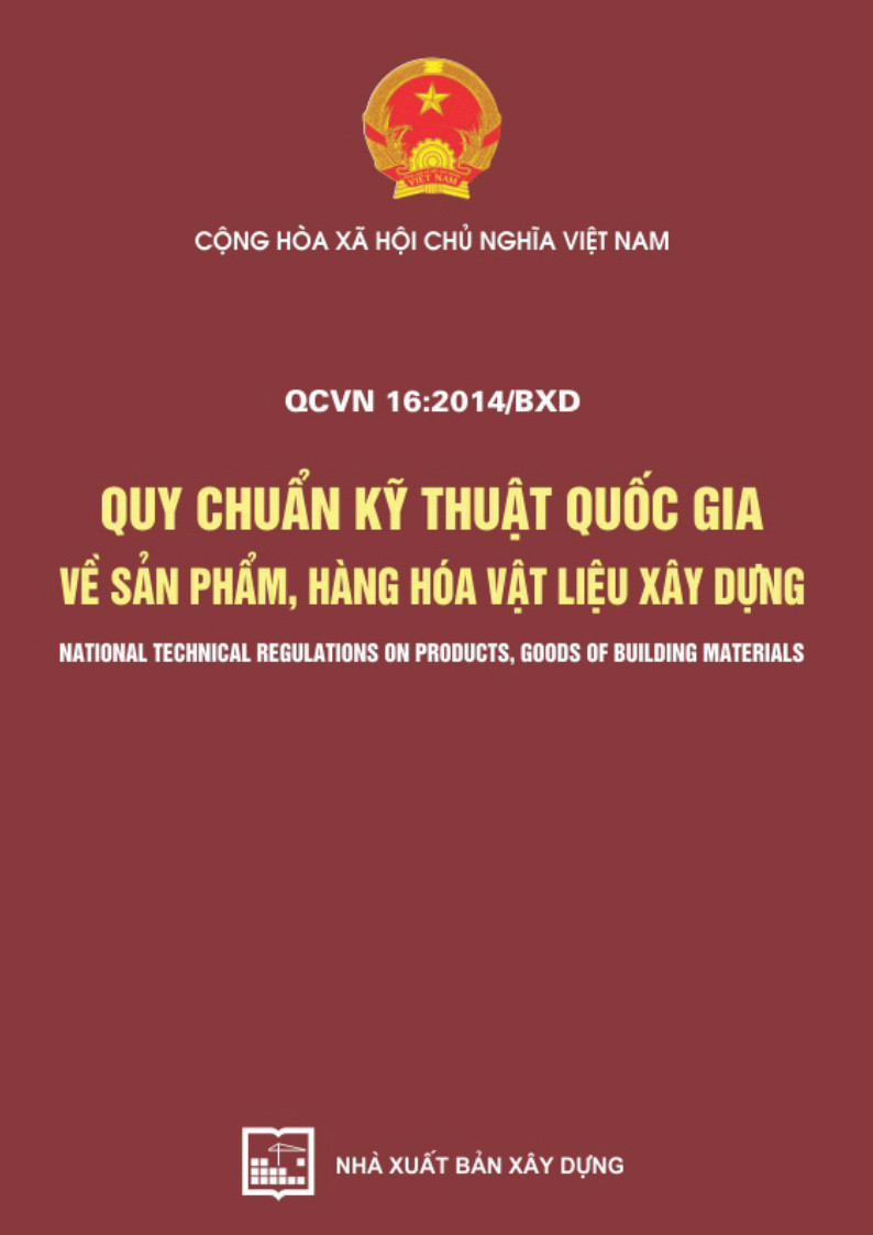 Quy chuẩn kỹ thuật quốc gia về sản phẩm, hàng hóa vật liệu xây dựng