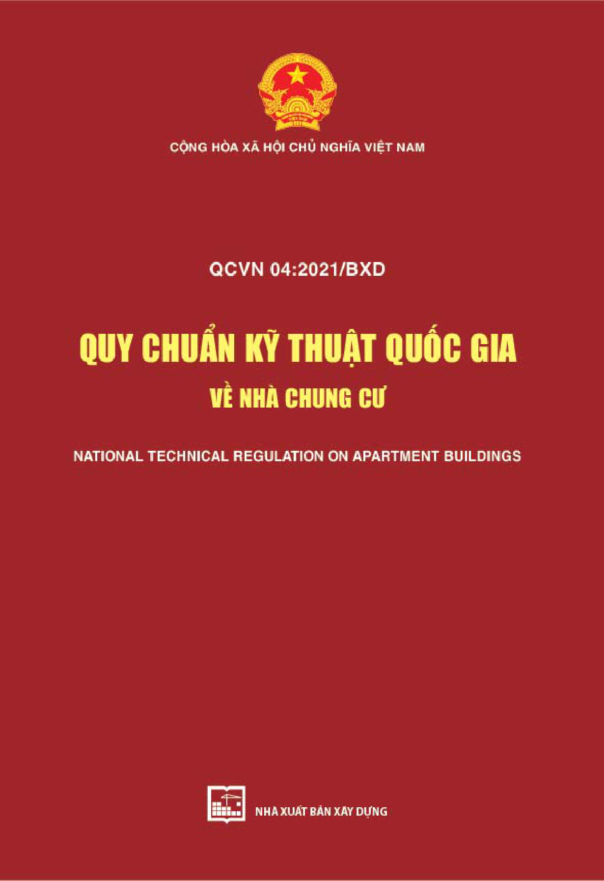 QCVN 04: 2021/BXD Quy chuẩn kỹ thuật quốc gia về nhà chung cư