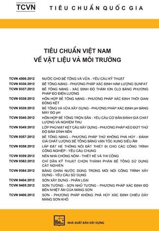 Tiêu chuẩn Việt Nam về vật liệu và môi trường