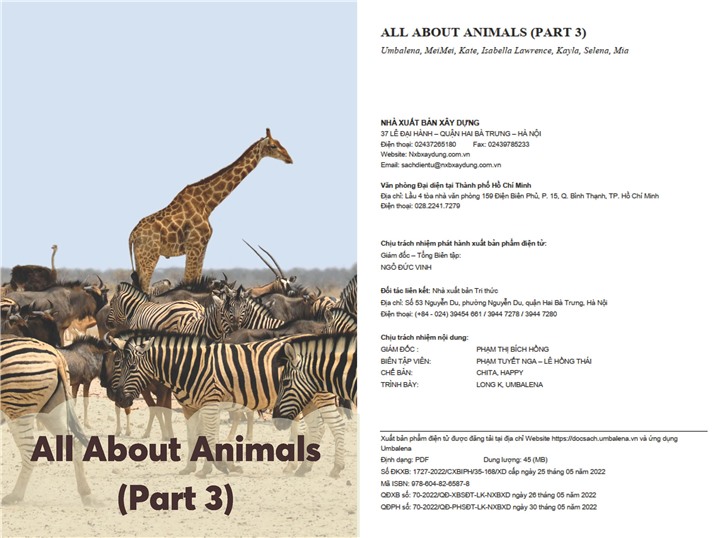 All About Animals (Part 3)