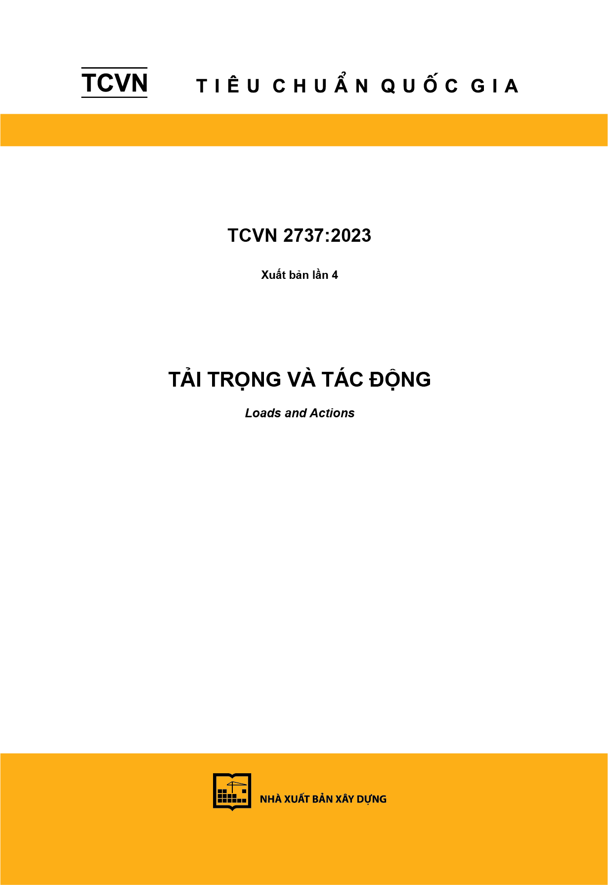 TCVN 2737:2023 (Xuất bản lần 4) Tải trọng và tác động