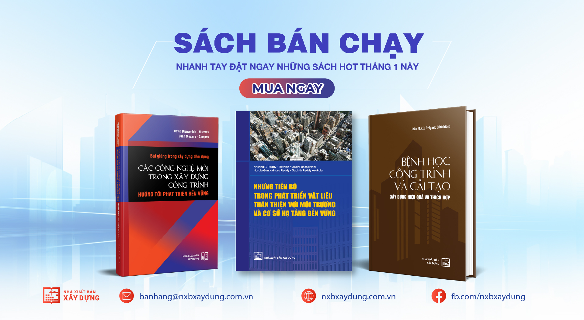 Sách mới Tháng 1 - 2025 - Nhà xuất bản Xây Dựng