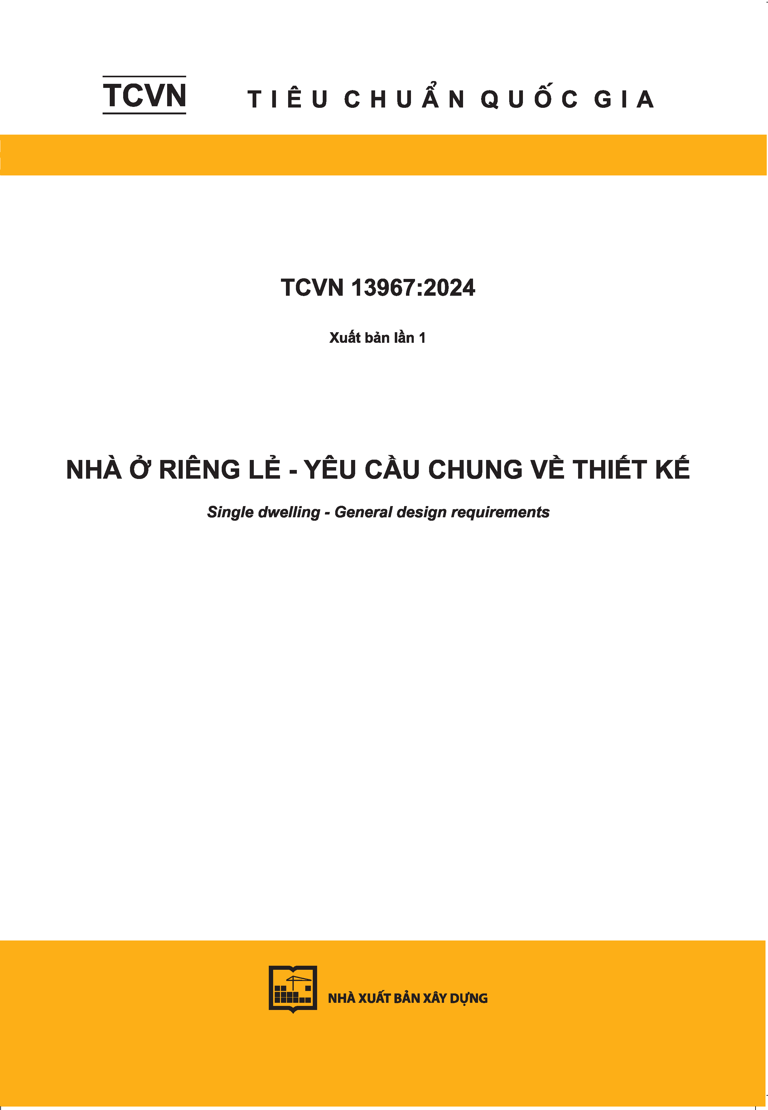 Nhà ở riêng lẻ - Yêu cầu chung về thiết kế