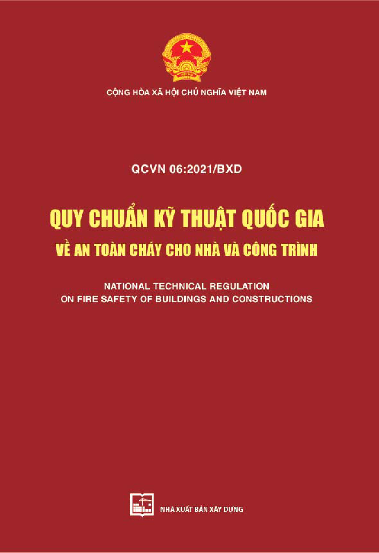 QCVN 06: 2021/BXD Quy chuẩn kỹ thuật quốc gia về an toàn cháy cho nhà và công trình