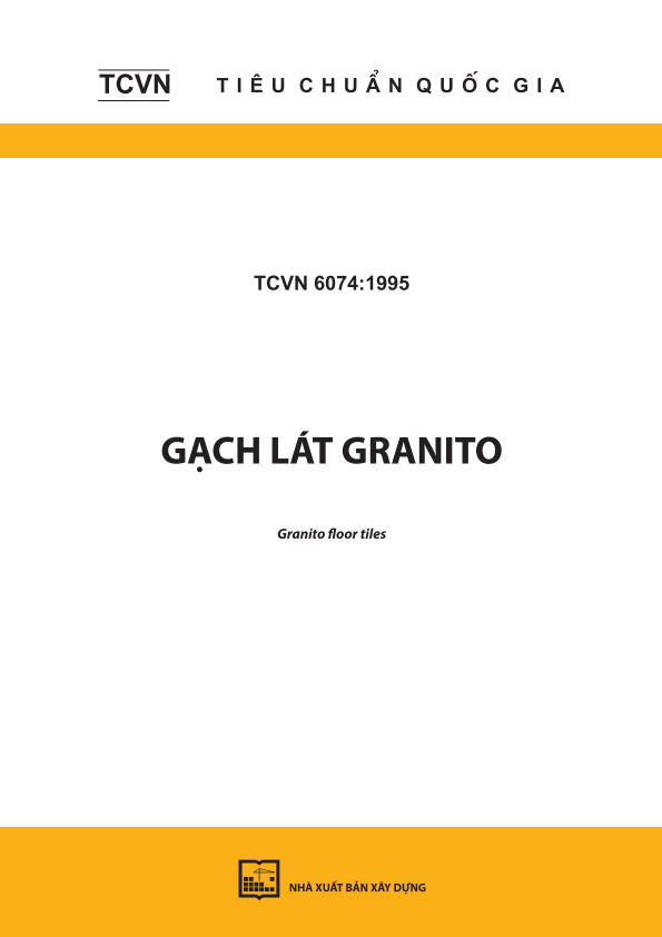 TCVN 6074:1995 Gạch lát granito - Granito floor tiles