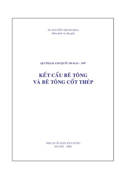 Kết cấu bê tông và bê tông cốt thép, quy phạm anh quốc BS8110-1997  