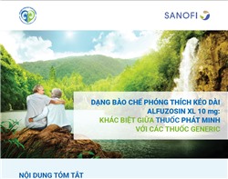 Dạng bào chế phóng thích kéo dài ALFUZOSIN XL 10 mg: Khác biệt giữa thuốc phát minh với các thuốc GENERIC