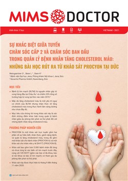 Sự khác biệt giữa tuyến chăm sóc cấp 2 và chăm sóc ban đầu trong quản lý bệnh nhân tăng cholesterol máu Những bài học rút ra từ khảo sát Procyon tại Đức