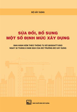 Sửa đổi, bổ sung một số định mức xây dựng 