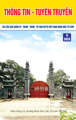 Thông tin - Tuyên truyền Tài liệu của Quận ủy - HĐND - UBND - Uỷ ban MTTQ quận Bắc Từ Liêm Số 11