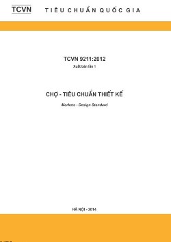 TCVN 9211: 2012 chợ - Tiêu chuẩn thiết kế