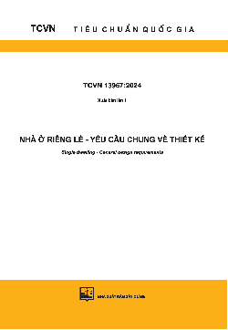 Nhà ở riêng lẻ - Yêu cầu chung về thiết kế