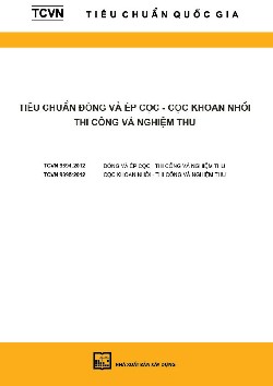 TCVN 9394:2012 Tiêu chuẩn đóng và ép cọc - Thi công và nghiệm thu