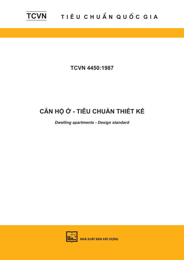 TCVN 4450:1987 Căn hộ ở - Tiêu chuẩn thiết kế - Dwelling apartments - Design standard