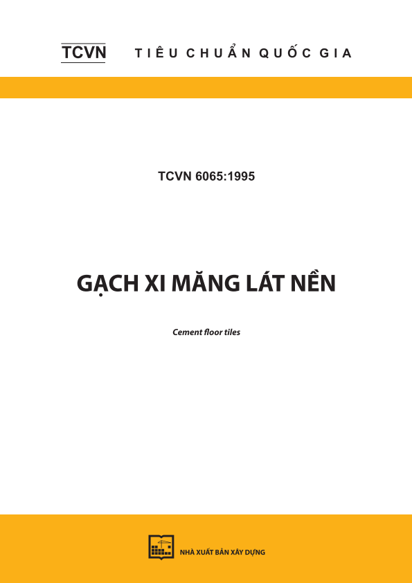 TCVN 6065:1995 Gạch xi măng lát nền - Cement floor tiles